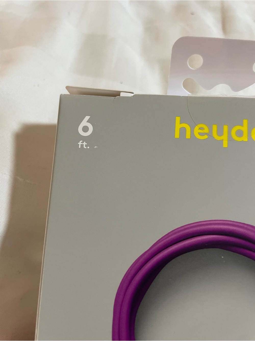 Heyday 240 Purple USB-C to USB-C fast Charging Cable 6 feet Silicone Neon Violet - Picture 8 of 14